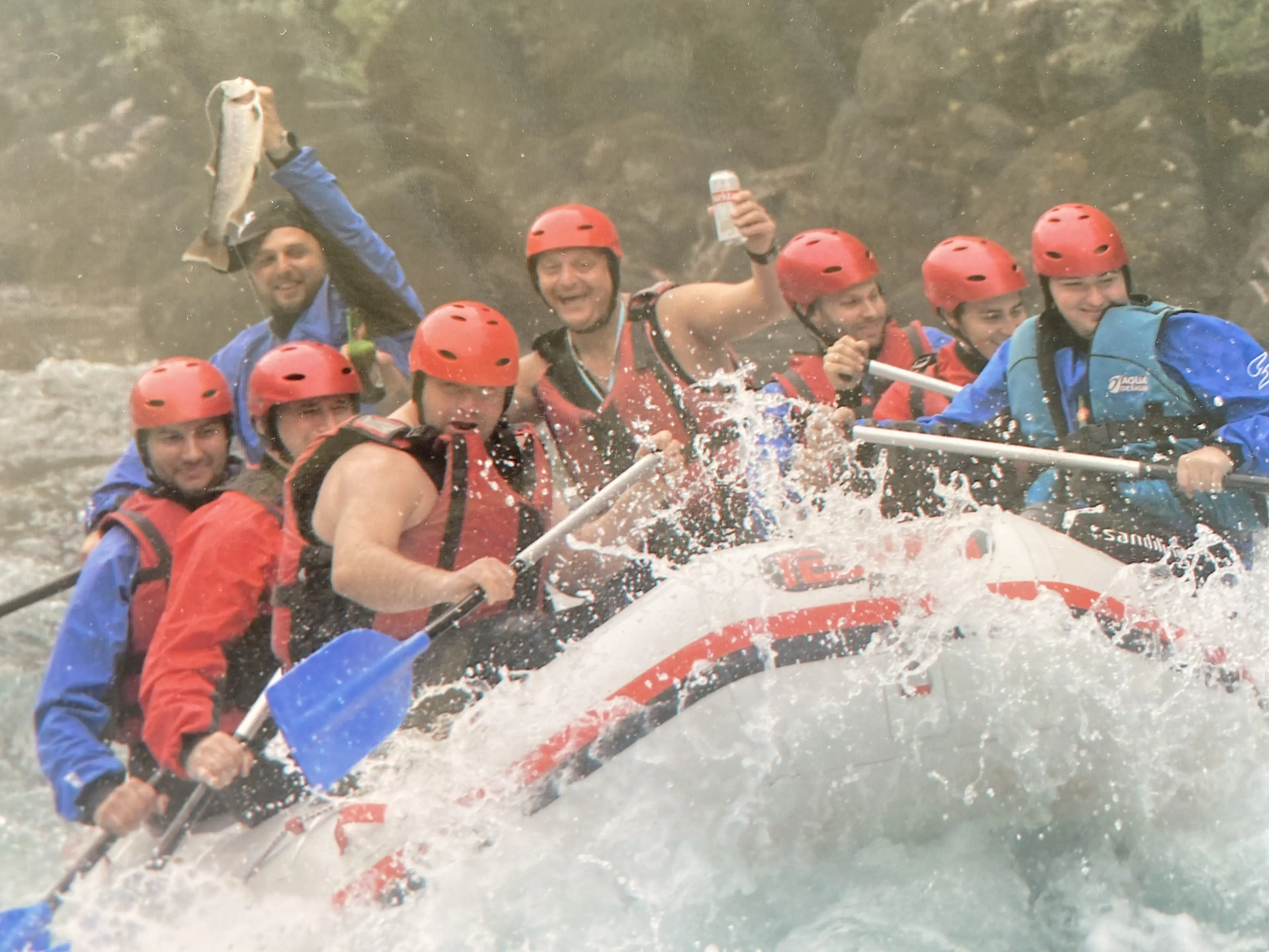 Rafting in canyon